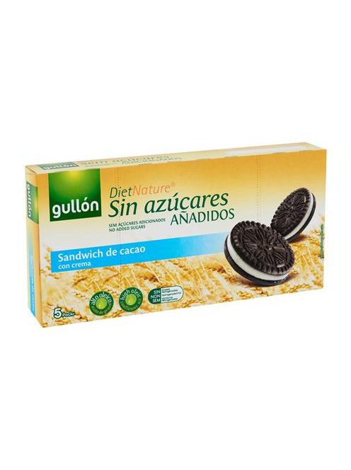 GULLÓN Keksz, édesítőszerrel, 210 g, GULLÓN, kakaós, krém töltelékkel