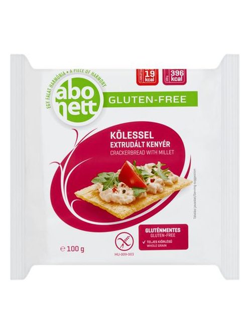 ABONETT Extrudált kenyér, ABONETT, 100 g, köleses, gluténmentes