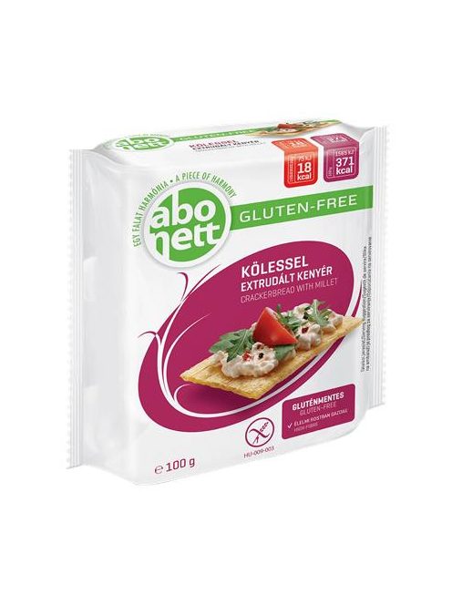 ABONETT Extrudált kenyér, ABONETT, 100 g, köleses, gluténmentes