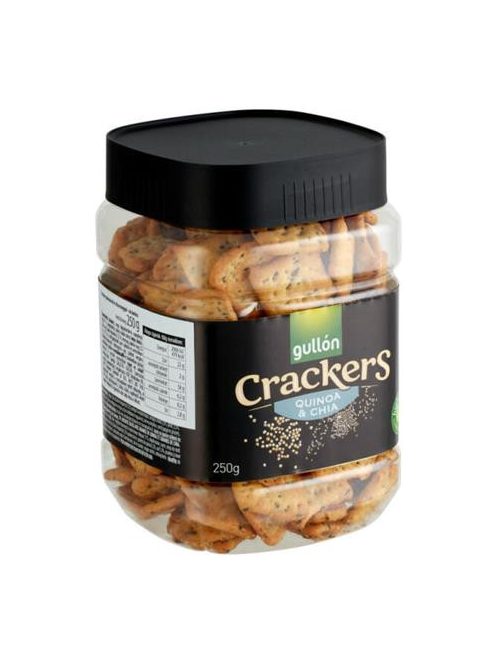 GULLÓN Kréker, 250 g, GULLÓN "Cracker", chia magos-quinoás