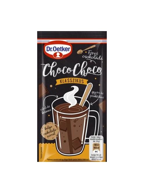 DR OETKER Forró csokoládé, 34 g, DR OETKER "Choco-Choco", klasszikus