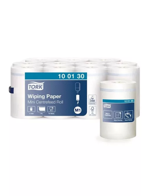 TORK Törlőpapír, belsőmag-adagolás, M1 rendszer, 1 rétegű, Advanced, TORK, fehér