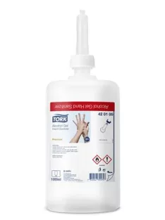   TORK Kézfertőtlenítő gél, alkoholos, 1 l, S1 rendszer, TORK, átlátszó