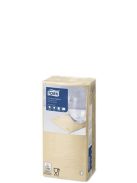 TORK Koktélszalvéta, 1/4 hajtogatott, 2 rétegű, 23,8x23,8 cm, Advanced, TORK "Cocktail", homokszín