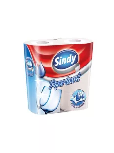   Háztartási papírtörlő, 2 rétegű, 2 tekercses, "Sindy"