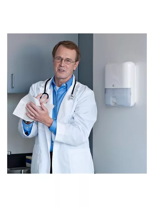 TORK Kéztörlő adagoló, Interfold hajtogatás, H2 rendszer, Elevation, TORK "Xpress Multifold Mini", fehér