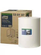 TORK Tisztítókendő, tekercses, nagy teljesítményű, W2 rendszer, 1 rétegű, TORK, fehér
