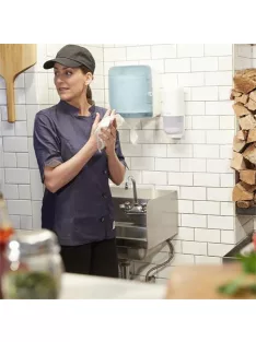   TORK Kéztörlő adagoló, belsőmag-adagolás, laponkénti, M4 rendszer, Performance, TORK "Reflex", fehér/türkiz