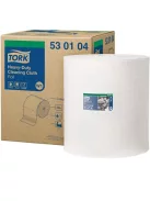 TORK Tisztítókendő, nagy teljesítményű, tekercses, 1 rétegű, 710 lap, W1 rendszer, TORK, fehér