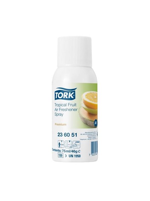 TORK Illatosító spray, 75 ml, TORK, trópusi gyümölcs
