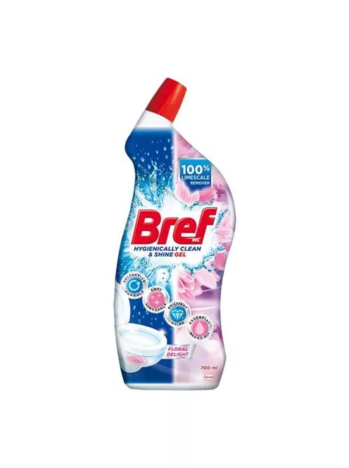 BREF WC-tisztítógél, 700 ml, BREF, virág