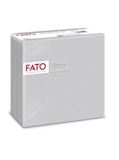  FATO Szalvéta, 1/4 hajtogatott, 40x40 cm, FATO "Airlaid Shade", ezüst