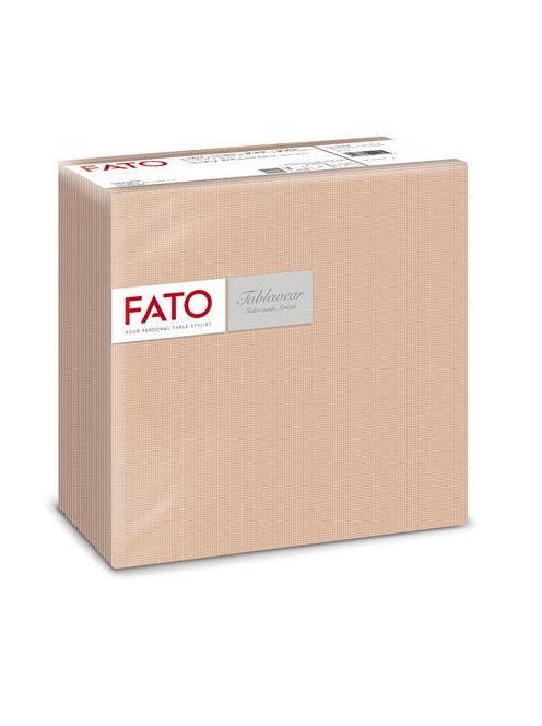 FATO Szalvéta, 1/4 hajtogatott, 40x40 cm, FATO "Airlaid Shade", cappuccino