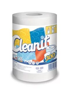   LUCART Törlőkendő, tekercses, univerzális, 2 rétegű, LUCART "CLEANIT 300", fehér