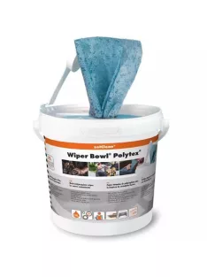   ZETCLEAN Nedves törlőkendő, 72 db, ZETCLEAN "Wiper Bowl Polytex"