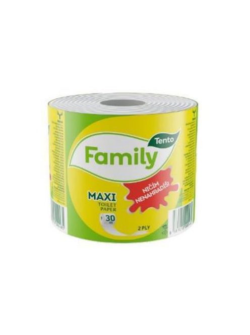 TENTO Toalettpapír, 2 rétegű, kistekercses, 64 tekercs, TENTO, "Family Maxi", natúr