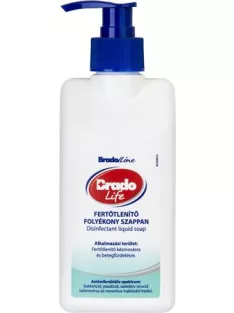 BRADO Folyékony szappan, fertőtlenítő, 0,35 l, BRADOLIFE