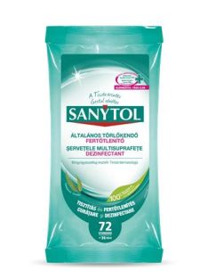   SANYTOL Fertőtlenítő törlőkendő, 36 db maxi/72 db standard, SANYTOL