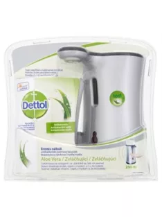   DETTOL Folyékony szappan adagoló, szenzoros, Aloe Vera és E vitamin utántöltővel, DETTOL