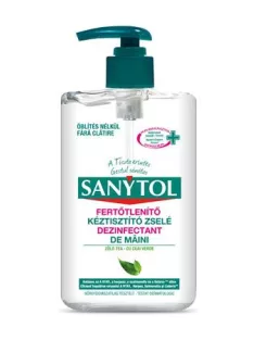 SANYTOL Kézfertőtlenítő gél, pumpás, 250 ml, SANYTOL