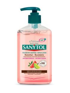  SANYTOL Antibakteriális folyékony szappan, 250 ml, SANYTOL "Konyhai"