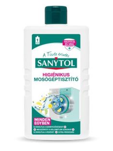   SANYTOL Fertőtlenítő mosógép tisztítószer, 250 ml, SANYTOL "Minden egyben"