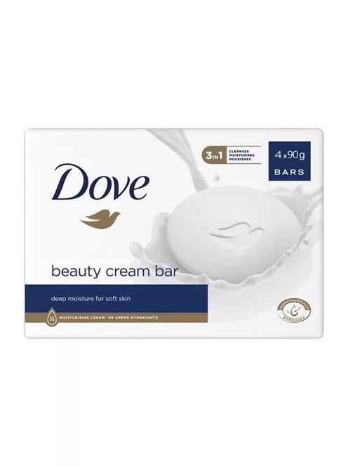 DOVE Krémszappan, 4x90 g, DOVE "Beauty cream bar", szépségápoló