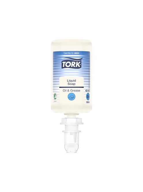 TORK Folyékony szappan, 1 l, S4 rendszer, TORK "Olaj és zsíroldó", átlátszó
