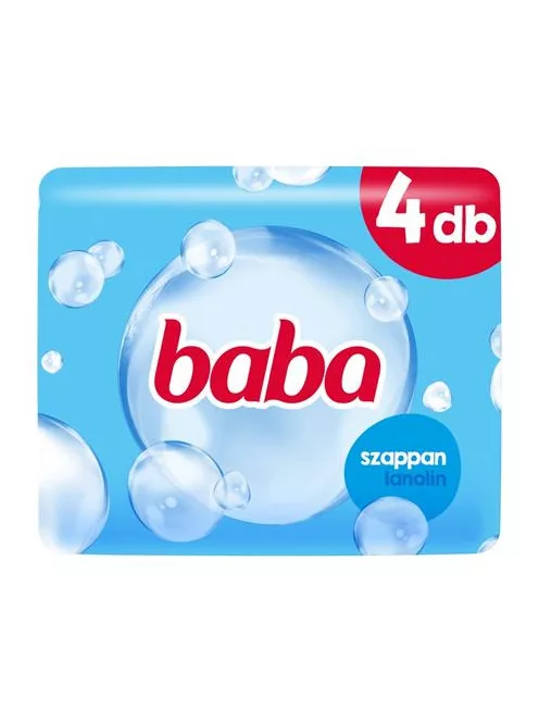 BABA Krémszappan, 4x90 g, BABA, lanolinos
