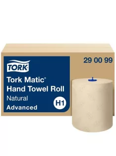   TORK Kéztörlő, tekercses, 2 rétegű, H1 rendszer, Advanced, TORK "Matic", natúr