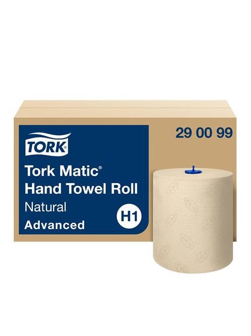 TORK Kéztörlő, tekercses, 2 rétegű, H1 rendszer, Advanced, TORK "Matic", natúr