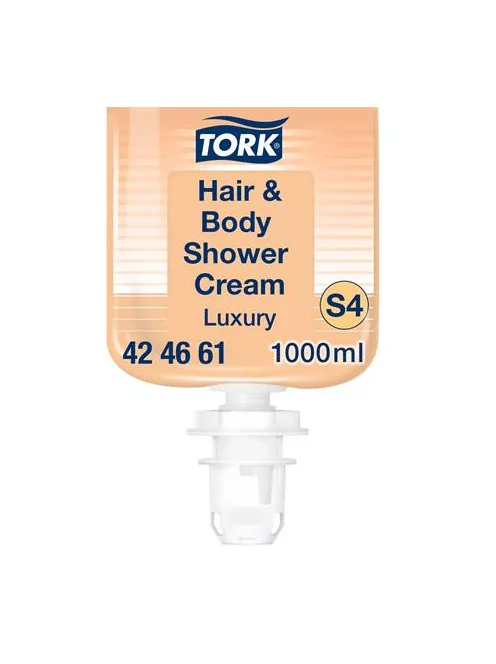 TORK Folyékony szappan, 1 l, S4 rendszer, TORK "Luxury", tusoláshoz és hajmosáshoz