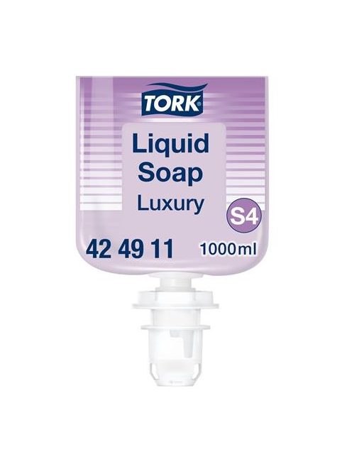 TORK Folyékony szappan, 1 l, S4 rendszer, TORK "Luxury", lila