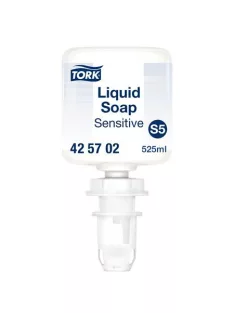   TORK Folyékony szappan, 0,525 l, S5 rendszer, TORK "Mini", érzékeny bőrre, fehér