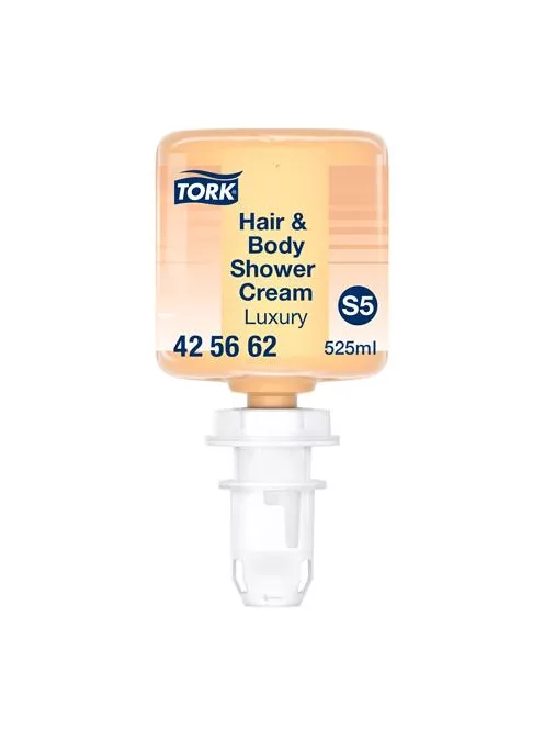 TORK Krémtusfürdő és sampon, 0,525 l, S5 rendszer, Premium, TORK "Mini Luxus", borostyán