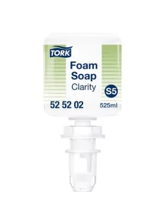   TORK Habszappan, 0,525 l, S5 rendszer, TORK "Mini Clarity", átlátszó