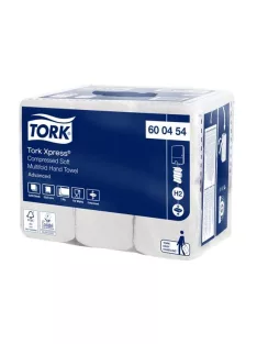   TORK Kéztörlő, tömörített, Interfold, 2 réteg, 200 lap, H2 rendszer, Advanced, TORK "Xpress Soft Multifold", fehér