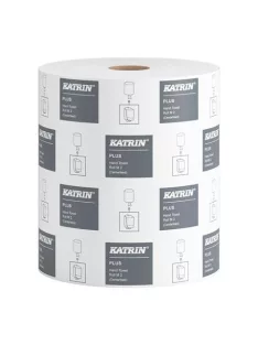   KATRIN Kéztörlő, tekercses, 2 rétegű, KATRIN, "Plus M/100", hófehér
