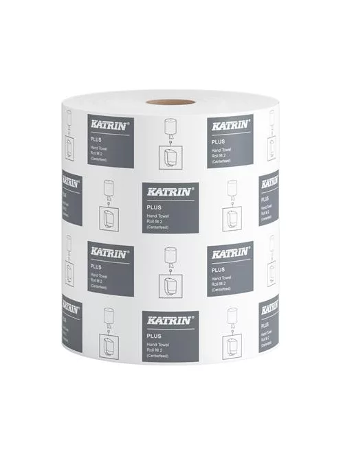 KATRIN Kéztörlő, tekercses, 2 rétegű, KATRIN, "Plus M/100", hófehér