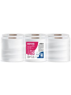   SOVIO Toalettpapír, 2 rétegű, 80,75 m, 18 cm átmérő, SOVIO
