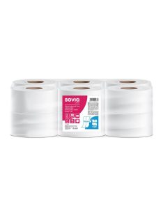   SOVIO Toalettpapír, 2 rétegű, 124,8 m, 18 cm átmérő, SOVIO