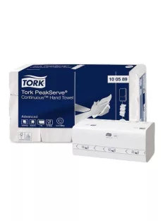   TORK Kéztörlő, hajtogatott, H5 rendszer, 1 rétegű, Advanced, TORK "PeakServe", fehér-szürke nyomat