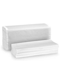   Kéztörlő, V hajtogatott, 2 rétegű, 150 lap, ”Zig-Zag”, hófehér
