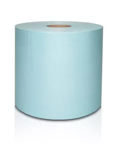   Törlőkendő, szöszmentes, tekercses, 1 rétegű, 200 lap, türkizkék