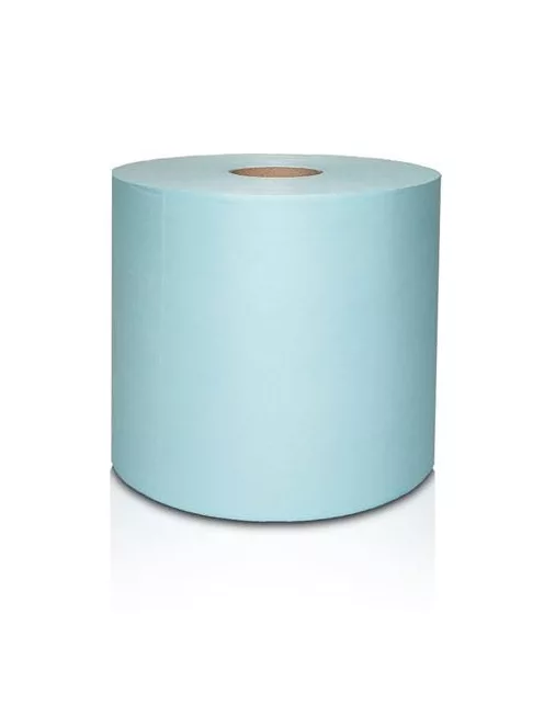 Törlőkendő, szöszmentes, tekercses, 1 rétegű, 200 lap, türkizkék