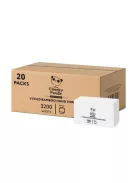 CHEEKY PANDA Kéztörlő, bambusz, V hajtogatott, 2 rétegű, 160 lap, 21,5x22,5 cm, CHEEKY PANDA, fehér