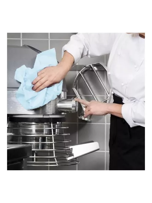 TORK Tisztítókendő, szöszszegény, tekercses, 1 rétegű, W1-3 rendszer, TORK, türkiz