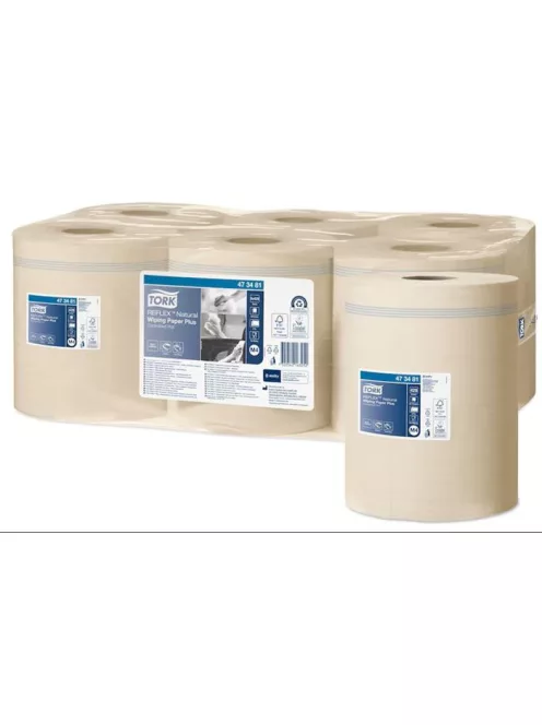 TORK Törlőpapír, tekercses, 19,8 cm átmérő, M4 rendszer, 2 rétegű, Advanced, TORK "Reflex", natúr