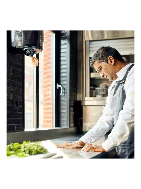 TORK Törlőpapír, tekercses, 19,8 cm átmérő, M4 rendszer, 2 rétegű, Advanced, TORK "Reflex", natúr