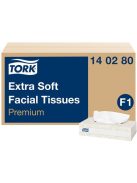 TORK Kozmetikai kendő, 2 rétegű, F1 rendszer, TORK "Extra Soft", fehér